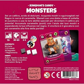 LITTLE ROCKET GAMES Kingdom Candy Monsters Jeu de table en italien