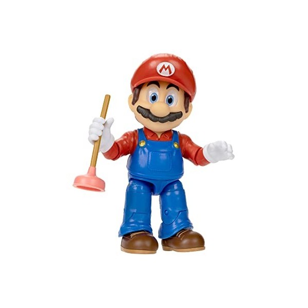 Jakks Pacific Super Mario Bro. Figurine du Film Super Mario Movie Mario 13cm