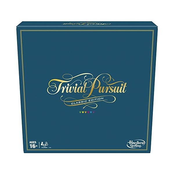 Hasbro Trivial Pursuit Classique, Jeu de Societe de Reflexion, Jeu de Plateau, Version Francaise
