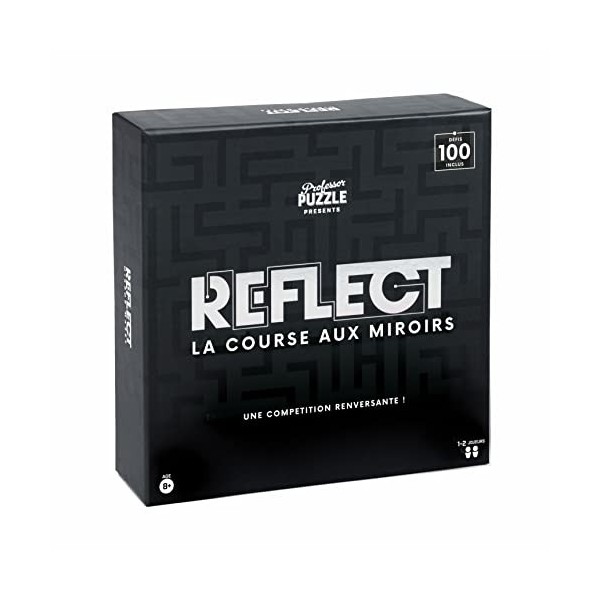 PROFESSOR PUZZLE - Reflect - Jeu de Miroir et de Labyrinthe - Jeu de Miroir pour 2 Joueurs