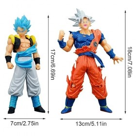 Action Figure Modèle, Hilloly 2Pcs Action Figurine Gâteau Topper, Décorations Fête Figurine Gohan,Ball Figure Super Sai-yan P