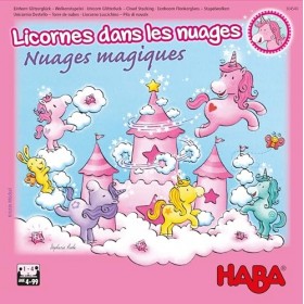 HABA - Licornes dans Les Nuages - Magiques - Jeu coopératif - 4 Ans et Plus - Réf 304540