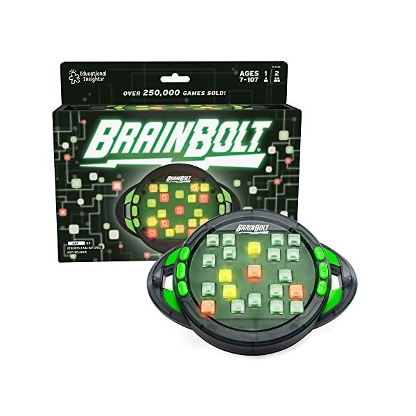 Jeu de mémoire et de casse-tête BrainBolt de Learning Resources, jeu de casse-tête de 7 à 107 ans