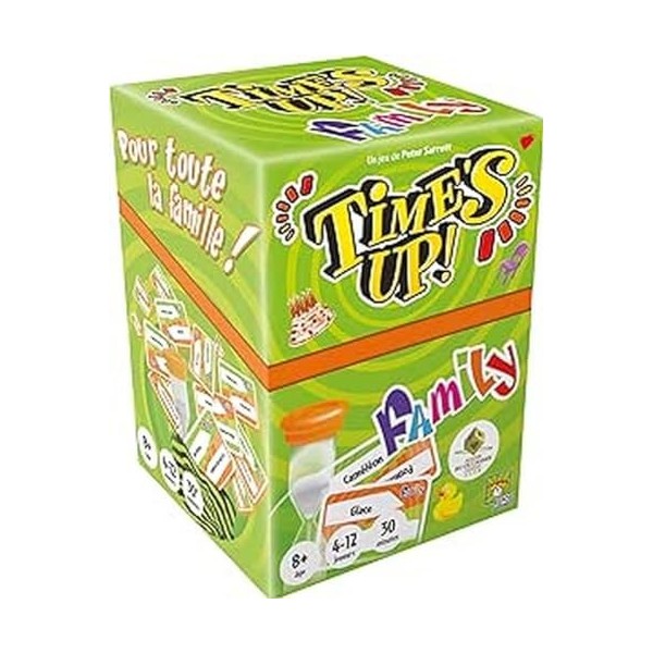 Repos Production - Times Up : Family - Version Orange - En Français - Jeu de Société - Jeu de Cartes Familial et Pour Enfant