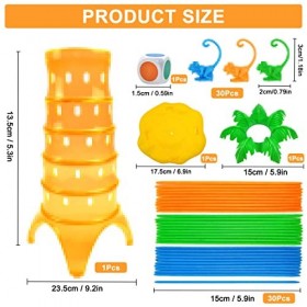 WELLXUNK Jeux de Société pour Enfants, Jeu Rigolo pour Groupes, Singe Escalade Arbre Jouets, Jeu de Fête Familial Cadeau, Col