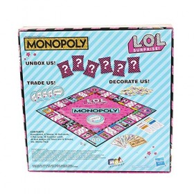 Monopoly Game : L.O.L. Surprenez ! Jeu de société édition pour enfants de 8 ans et plus - Version Anglaise