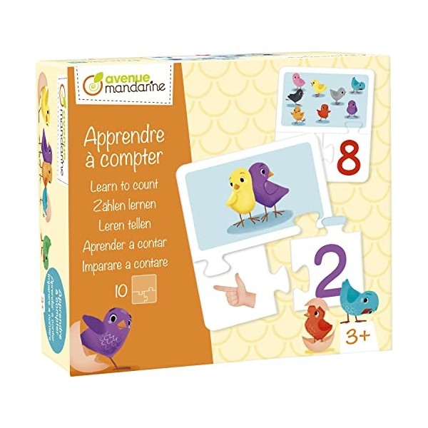 AVENUE MANDARINE - Jeu de Loto pour Enfants pour Apprendre les Couleurs - Jeu Educatif à Partir de 2 Ans - JE530C