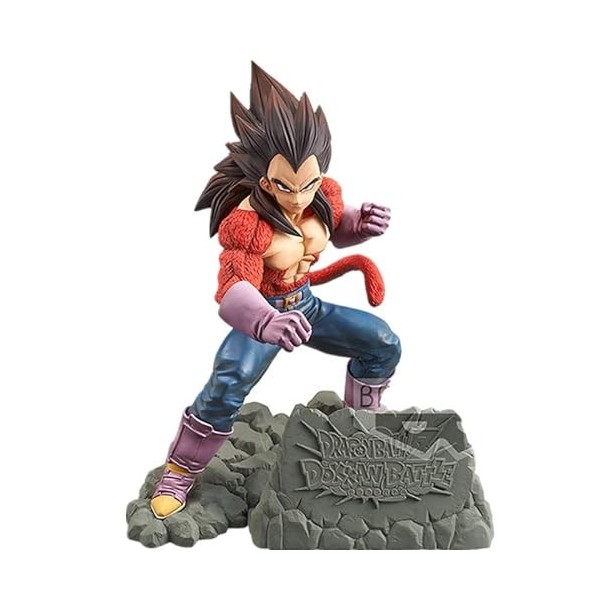 XRHOT Figurine Anime, 20 CM / 7,8 Pouces Super Saiyan 4 Vegeta Figurine Anime Super Toy Action Enfants Fan PVC Collection Jou