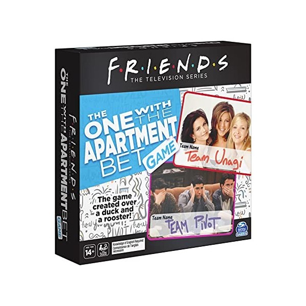 Spin Master Games Friends TV Show, The One with The Apartment Bet Party Game, for Adults and Teens Ages 14 and Up