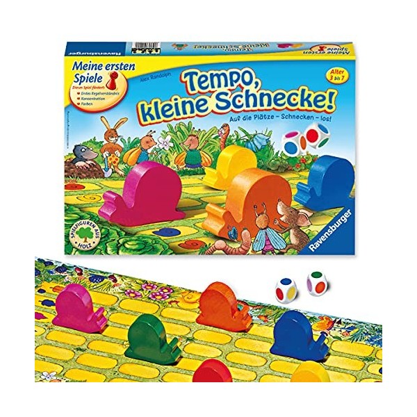 Ravensburger - 21420 - Jeux de Société Allemand - Tempo, kleine Schnecke