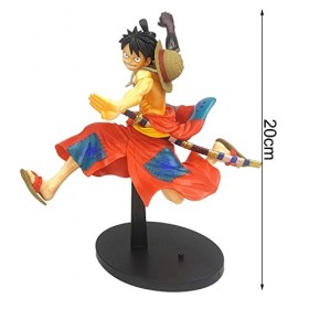Figurine, XRHOT 20 CM Figurine Monkey D. Ruffy Kuni Figurine Super Figure Collection Figurine Décoration Ornements, PVC Colle