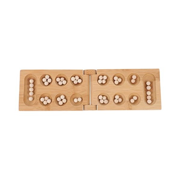 Jeu De Mancala pour Enfants Le Conseil Mancala Jeu Bois Plateau De Jeu De Jeu de Stratégie Portable Voyage Jeu 2 Lecteur Jeu 