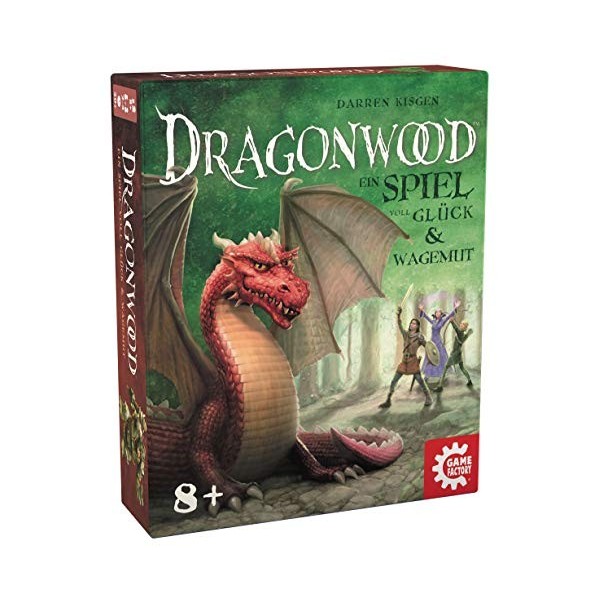 Game Factory 646213 Dragonwood, Un Jeu Plein de Chance et daudace, Jeu de Cartes pour Amis et Famille, pour Enfants à partir