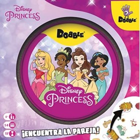 Dobble Princesses Disney – Jeu de société en espagnol pour 2 à 8 joueurs