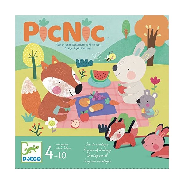 DJECO- Juego Picnic Jeux dhabileté, 38572, Multicolore