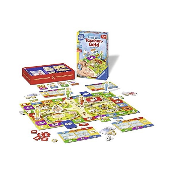 Ravensburger 24996 – Autour de largent de Poche – Jeu éducatif pour Les Enfants à partir de 6 à 10 Ans – Jeu éducatif pour 2