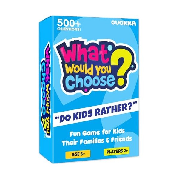 What would you choose ? Would You Rather | Jeu de quiz pour enfants et familles | Questions amusantes pour les enfants et les