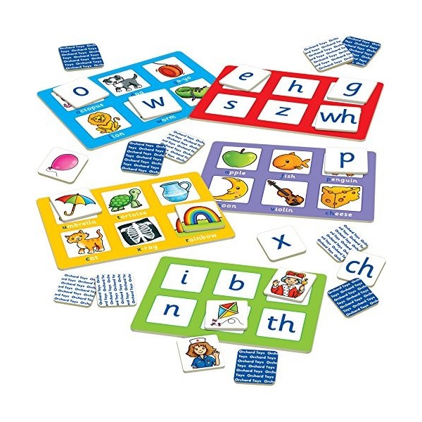 Orchard Toys Alphabet Lotto Game, Learn The Letters of The Alphabet, Fun Memory Game for Children Age 3-6. 4 Ways to Play! Ed