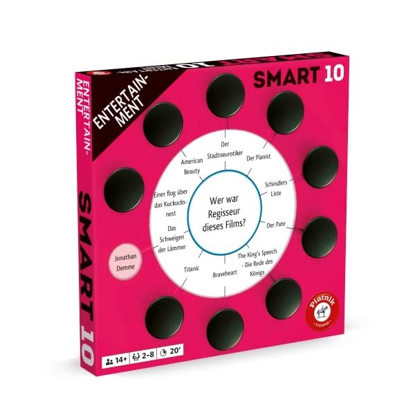 Piatnik Entertainment | 100 Questions supplémentaires avec 1000 Options de réponses | Jouable avec Le Jeu Original Smart 10 o