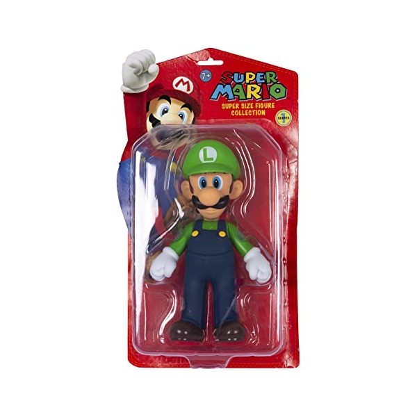 SCUTES DELUXE Together Plus Super Mario Figurine Super Size Collection 23 cm Luigi 