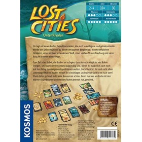 KOSMOS 690335 Lost Cities – Jeu daventure pour 2 à 4 personnes à partir de 10 ans, offre et profits, jeu de souvenir, jeu fa