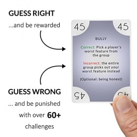 Guess What - Jeu de cartes hilarant pour adultes pour les fêtes et les soirées de jeux - Contient 54 cartes pleines de défis 