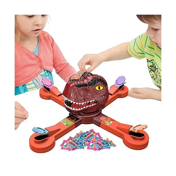 MYJIO société Dinosaure - stratégie Jouets motricité Fine Dinosaure,Jouets Montessori rotatifs, Jeux société Dinosaures affam