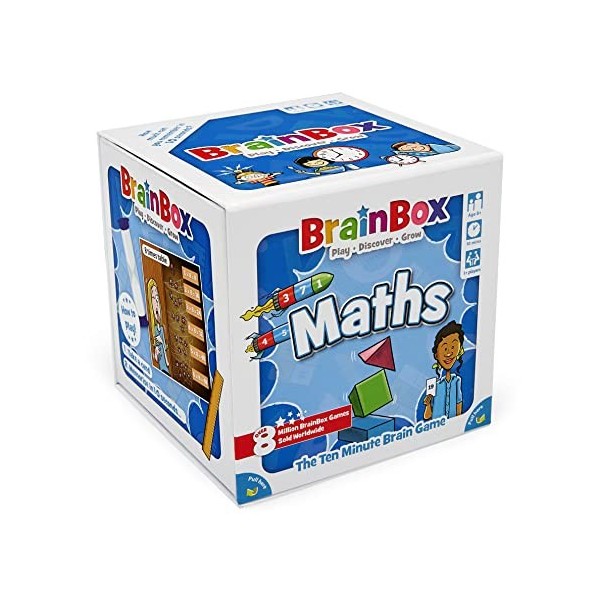 Brainbox Maths 2022 , Card Game, Ages 8+, 1+ Players, 10+ Minutes Playing Time