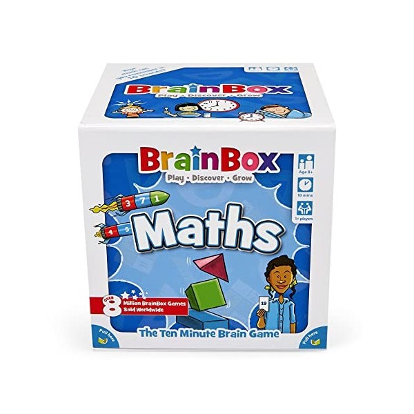 Brainbox Maths 2022 , Card Game, Ages 8+, 1+ Players, 10+ Minutes Playing Time