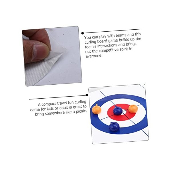 KOMBIUDA Balle De Curling Jouets Éducatifs pour Enfants Jouet pour Enfants Jouets Adukt Jeu De Plateau De Curling Jouet De Cu