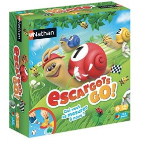 Nathan - Les Escargots Go! - Jeu de société pour enfant dès 4 ans avec 2 modes de jeu