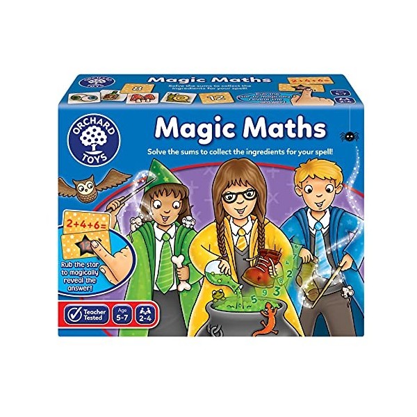 Orchard Toys Magic Maths, Magic Ink Reveals The Answer, Educational Maths Game, Practice Addition and Subtraction, Ages 5-7