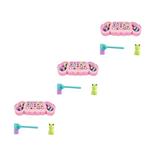 ibasenice Jouets De Coordination Œil-Main Grenouille Gloutonne 1 Pièce Manger des Haricots Jeu Perle De Bureau Puzzles