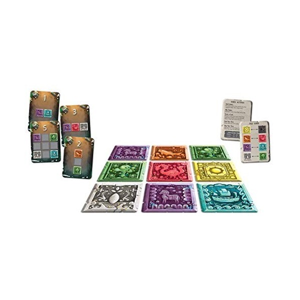 Gamewright - Changement de pierres – Un jeu de stratégie familial visuel, prise de décision : carrelage, cartes et tactiques