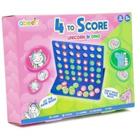 Abeec Jeu Licorne Et Dinosaure Plateau De Jeux Pour Enfants Avec Jetons De Licorne Et De Dinosaure, Autocollants Et Instructi