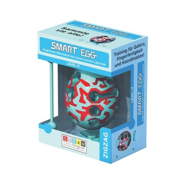 Smart Egg | Smart Egg 1 Couche Zigzag | Jeu Familial | Jeu de Puzzle | 1 Joueur | À partir de 6 Ans et Plus | 10 Minutes | Al