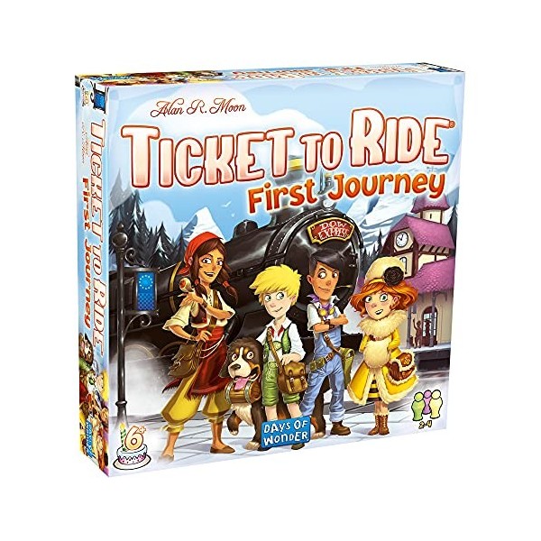 Days of Wonder,Ticket to Ride Amsterdam Board Game, Family Board Game, Board Game for Adults and Family, Train Game, Ages 8+,