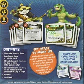 IELLO , King of Tokyo: Power Up Expansion, Board Game, Ages 8+, 2 to 6 Players, 30 mins Minutes Playing Time