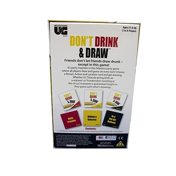 University Games 1383 Dont Drink and Draw