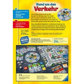 Ravensburger Kinderspiele- Jeu Tout Autour de la Circulation 24997-Jeu éducatif denfant, à partir de 5 Ans, pour 2 à 4 Joueu