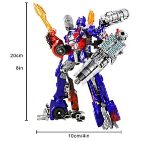 Transformers Playset, Transformers Optimus Prime+ Weapon, Transformers Car Toy, Cadeau De NoëL Et danniversaire, pour Tous L