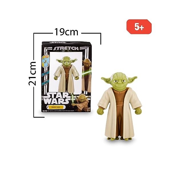 STRETCH ARMSTRONG, Star Wars, Personnage de 12 cm, Personnage étirable, Boba Yoda, Jouet pour Enfants dès 5 Ans, TR408