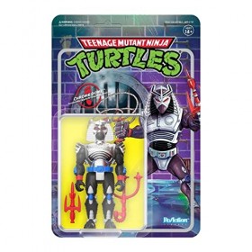 SUPER7 - Figurine Reaction Las Tortugas Ninja Chrome Dome - Figurine de Collection