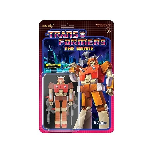 SUPER7 - Figurine Reaction Transformers Wreck-Gar G1 - Figurine de Collection