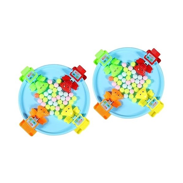 Garneck 3 Ensembles Grenouille Enfants Sport Perles pour Enfants Jeux De Bureau pour Enfants Jeux pour 3 Ans Grenouilles Affa