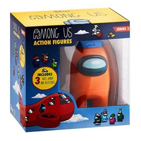 Among Us Figurines daction de collection avec accessoires – Série 2 Orange 