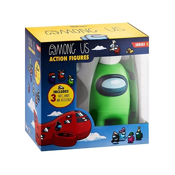 Among Us Figurines daction de collection avec accessoires – Série 2 Orange 