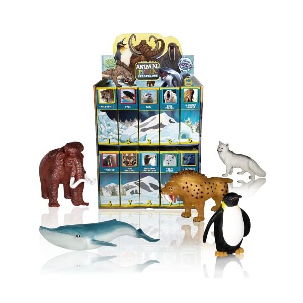 Animalpedia Lera Polare - Pack 4 animaux - Jeux à collectionner pour enfants. Jeux éducatifs, lencyclopédie des animaux. Jo