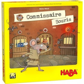 HABA Commissaire Souris société-Jeu denquête et de mémoire-6 Ans et plus-306114, Coloré