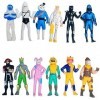 DGTSYAL Figurine Anime 12PCS Décoration de gâteau de Jeu Série Micro Légendaire Mode Squad, Modèle de Jouet avec Outils de Ré